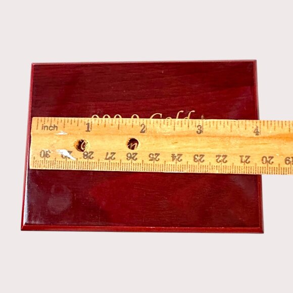 999.9 Gold Foil Playing Cards With Certificate In Red Wood Box - Picture 11 of 13